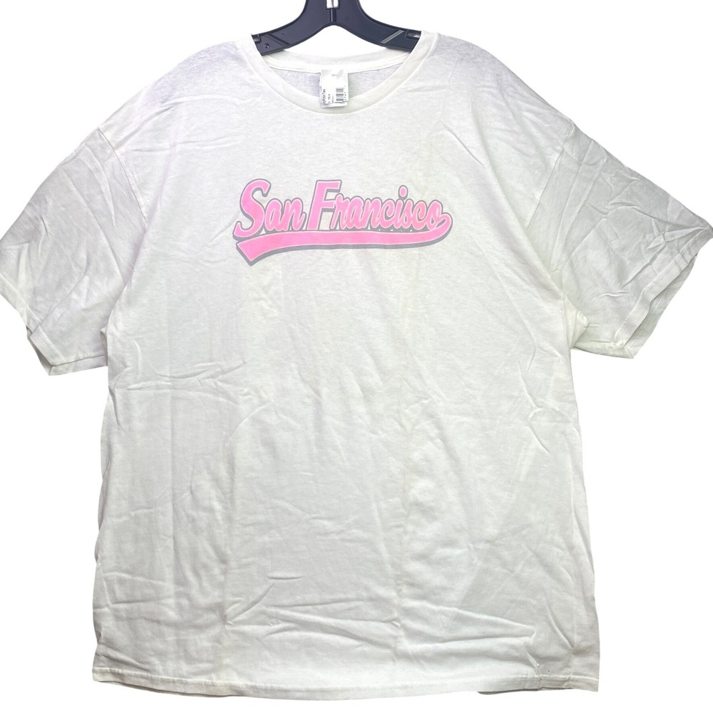 San Francisco Shirt Mens Extra Large Spell Out Script Travel Souvenir Streetwear